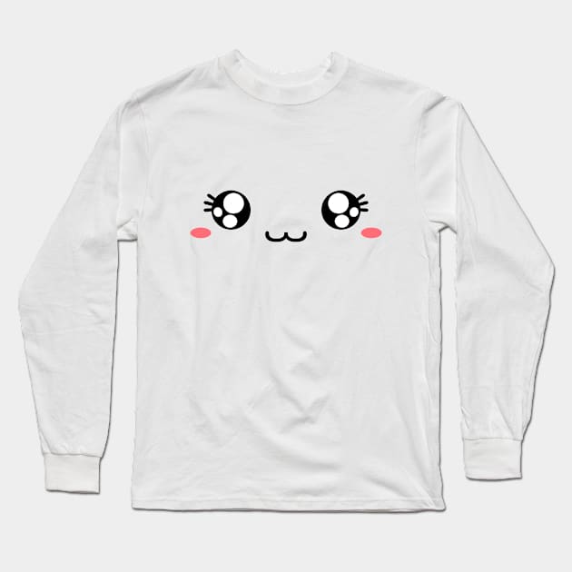 Cute Female Cate Face Long Sleeve T-Shirt by ARTIM